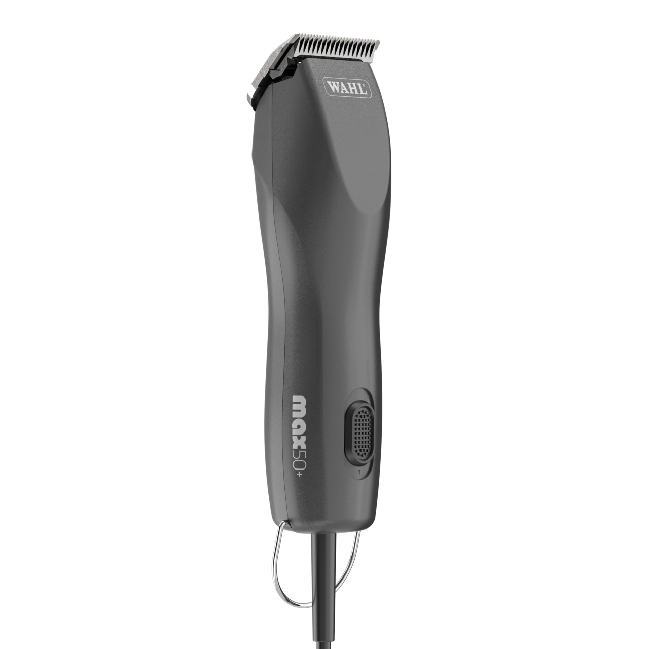 Wahl Max 50+, Tierhaarschneidemaschine für Hunde & Katzen, Schwarz, ergonomisch, Kabelbetrieb, präzises Schneiden, Profi-Qualität.