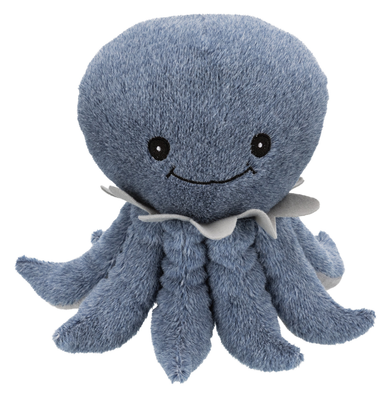 TRIXIE Plüschspielzeug „Oktopus“ für Hunde, blau, weiches Kuscheltier, fördert Spielspaß & Beschäftigung, geeignet für alle Hundegrößen.