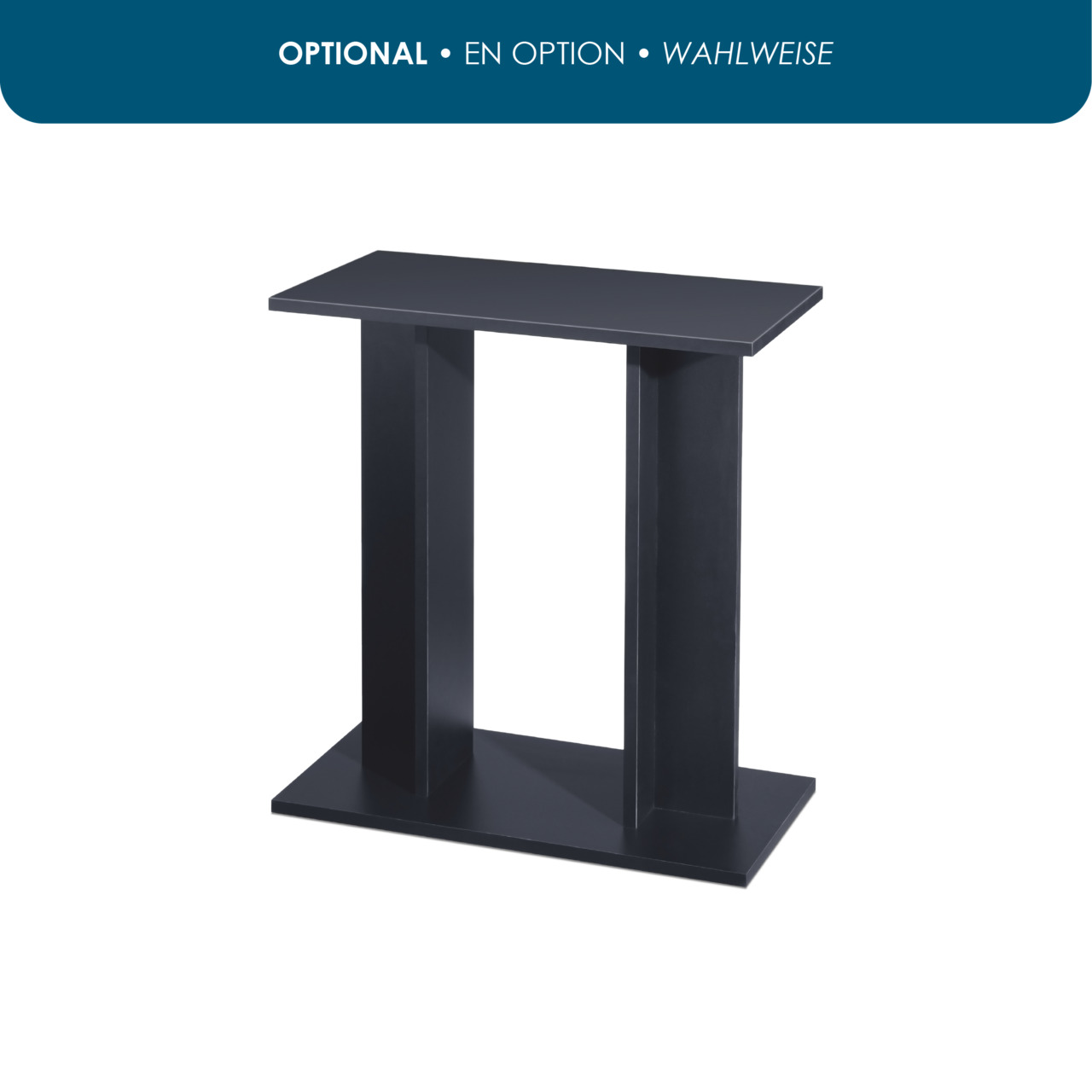 Ciano Unterschrank, schwarz, robust, minimalistisches Design, passend für bestimmte Aquarienmodelle, ideal für Aquarienbesitzer.