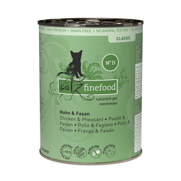 catz finefood Classic No.15 Huhn & Fasan 400g Katzennassfutter