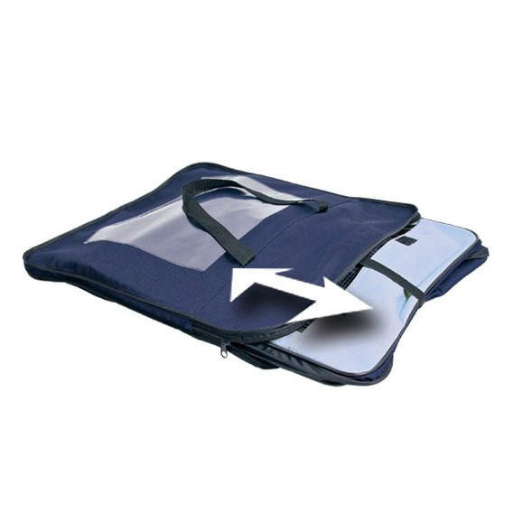 TRIXIE Transporttasche für kleine Haustiere, dunkelblau, mit Reißverschluss, Sichtfenster, Tragegriffen, klappbar, leicht zu reinigen.