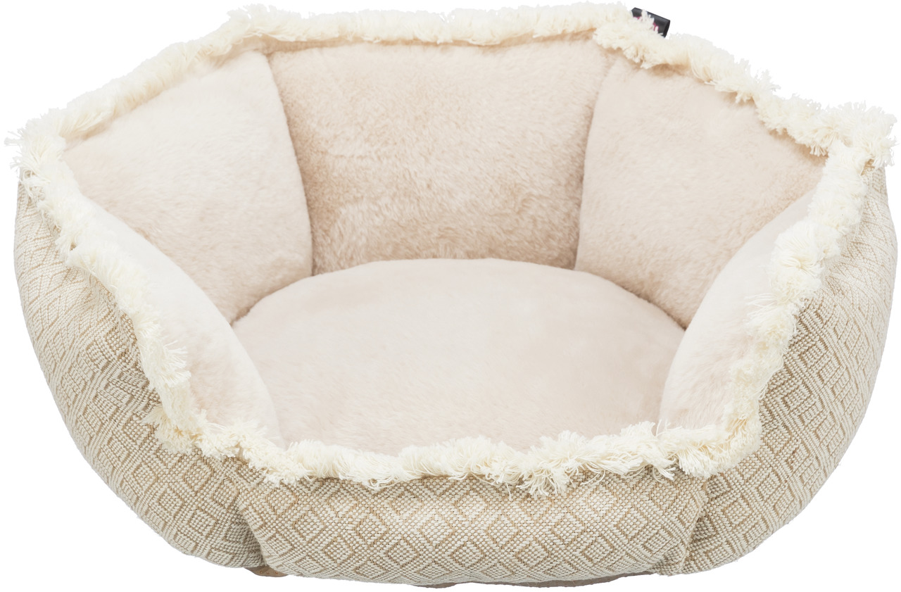 TRIXIE Bett Boho eckig 80x80cm beige