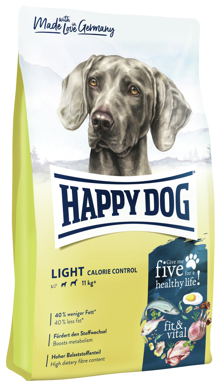 Happy Dog fit & vital Light Calorie Control Hunde Trockenfutter 4 kg