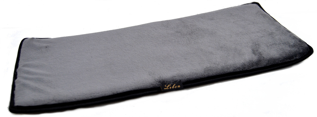 Haustierdecke LEBON, grau, für Hunde & Katzen, samtig, rechteckig, Komfort & Wärme, ideal für Körbchen/Sofa, leicht zu reinigen.