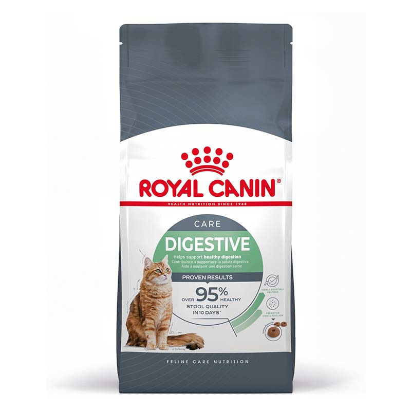 ROYAL CANIN Digestive Care, Katzenfutter für empfindl. Verdauung, 2 kg, unterstützt Verdauung & Kotqualität in 10 Tagen.