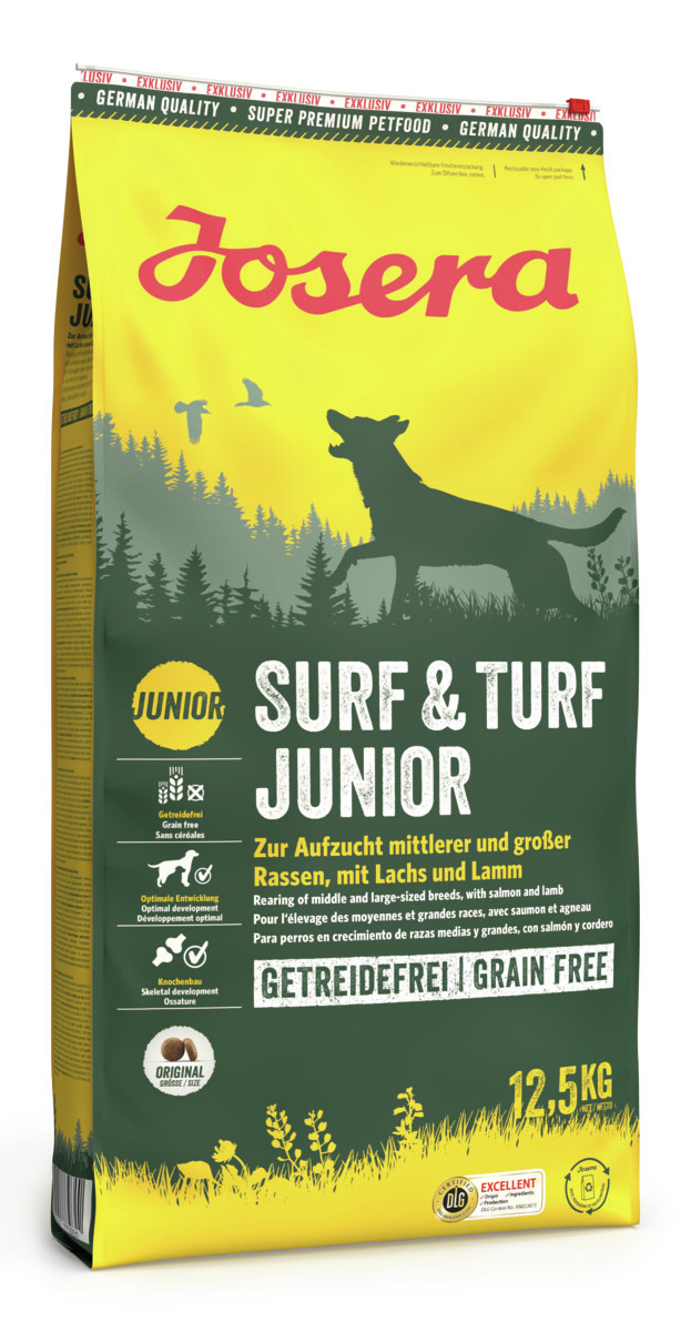 Josera Surf & Turf Junior Hunde Trockenfutter 12,5 kg