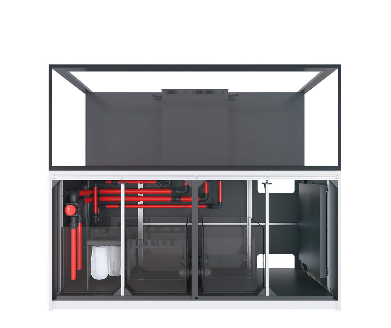 Red Sea REEFER 900 Deluxe (G2 - Modelljahr 2022)  3 x ReefLed 160 weiß Meerwasseraquarium mit Unterschrank