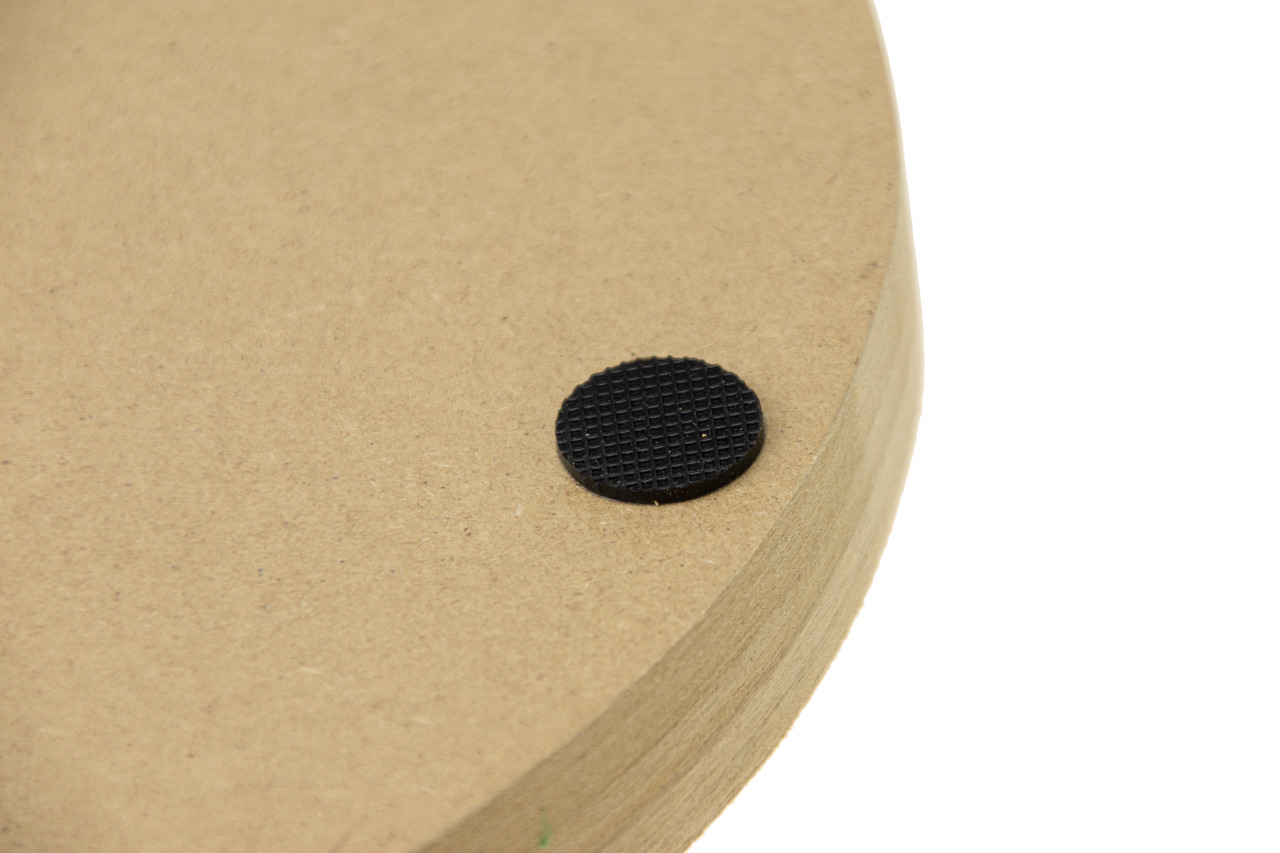 Karlie Klettverschluss-Pad, strukturiert, zur Befestigung/Fixierung, für Tierbedarf, rund, schwarz, auf Holzoberflächen nutzbar.