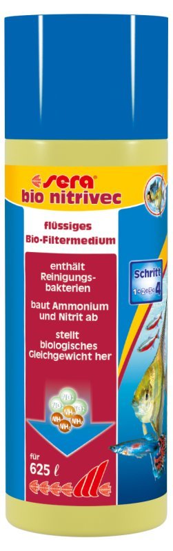 Sera Bio Nitrivec flüssiges Bio-Filtermedium Aquarium Wasseraufbereitung 250 ml