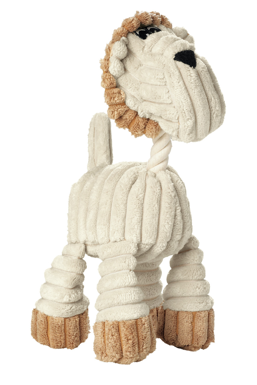HUNTER Hundespielzeug Löwe, beige Plüsch m. braunen Akzenten, robust, für Hunde aller Größen, ideal zum Spielen & Kuscheln.
