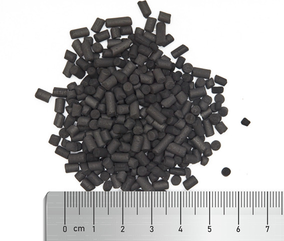 FAUNA MARIN Aktivkohlepellets, zylindrisch, für Aquarien, verbessert Wasserqualität, ideal für Aquarienliebhaber, Größe in mm sichtbar.