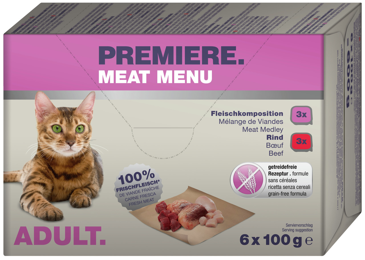 PREMIERE Meat Menu Adult Mix 6 x 100 g | 4047777163909
