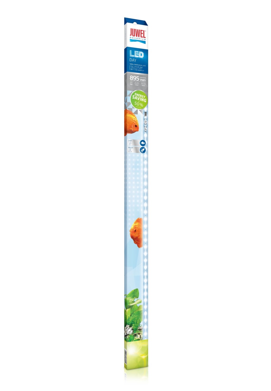 JUWEL LED Day, LED-Leuchtstoffröhre für Aquarien, 895 mm, Tageslicht, fördert Pflanzenwachstum, intensiviert Farben, 50 % Energie sparen.