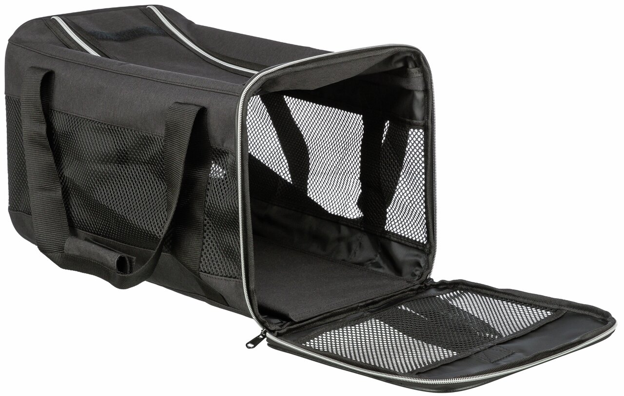 TRIXIE Transporttasche Capri, für kl. Hunde-Katzen, mit Netzfenstern, Reißverschluss, Tragegriffe, ideal für Reisen-Tierarzt.