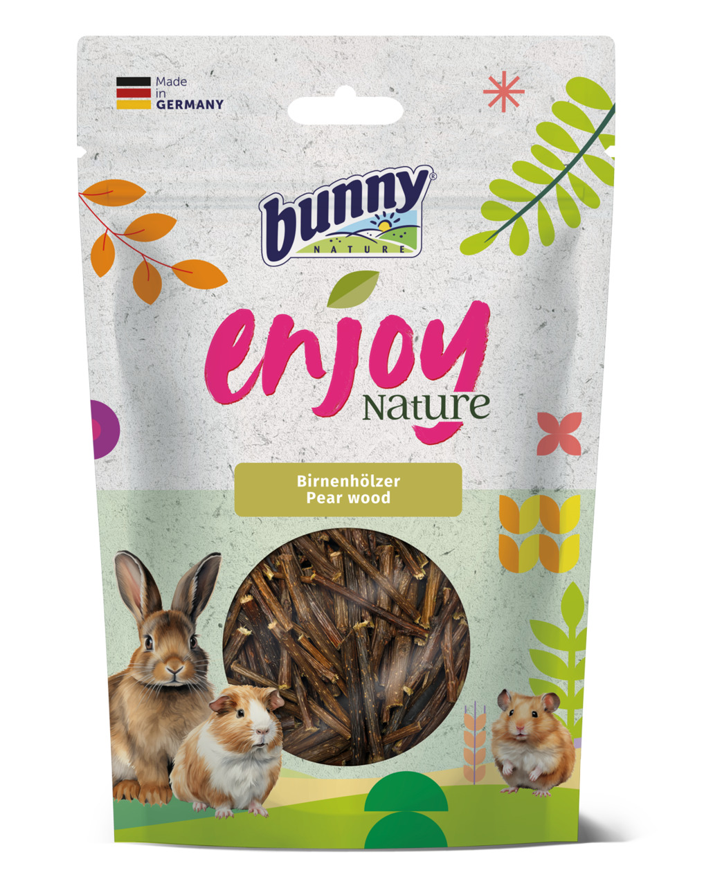 Bunny Nature Enjoy Nature Birnenhölzer, Birne, für Kleintiere (Kaninchen, Meerschweinchen, Hamster), natürliche Zutaten, Made in Germany.