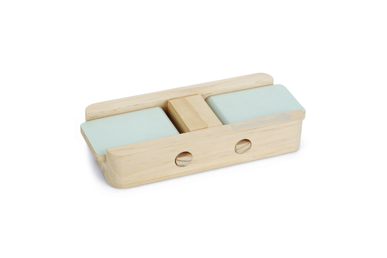 Beeztees Nager-Spielzeug aus Holz, interaktiv, mit 2 Knabber-Steinen, ideal für Zahnpflege & Beschäftigung, für Nagetiere.