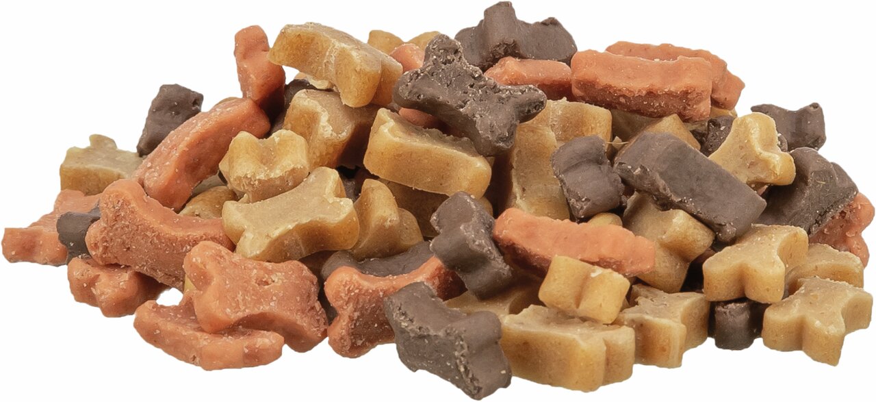 TRIXIE Premio Mini Bones, Hundesnack, versch. Farben (Braun, Beige, Orange), Belohnung, 500 g, für alle Hunderassen.