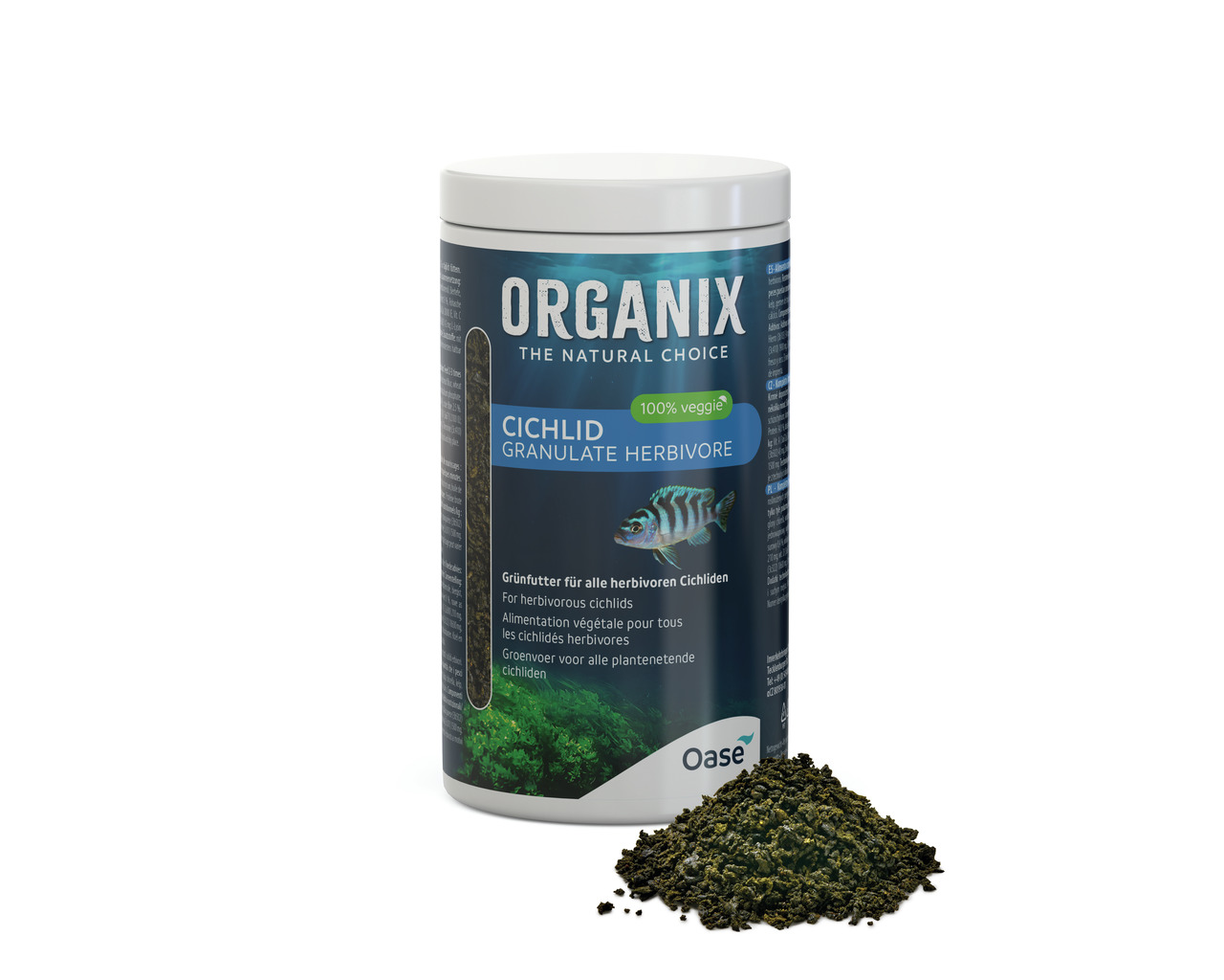 Oase ORGANIX Cichlid Herb. Granulate 1000 Mililiter Fischfutter