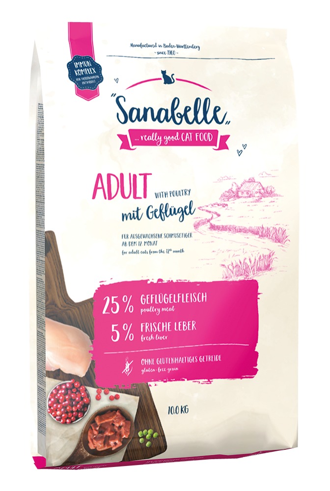 Sanabelle Adult mit Geflügel 10kg Katzentrockenfutter