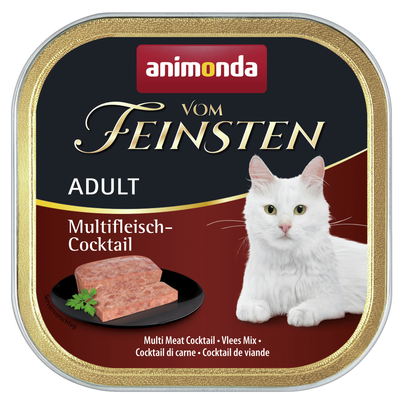 Sparpaket 8 x 100 g Animonda vom Feinsten Adult Multifleisch-Cocktail Katzen Nassfutter