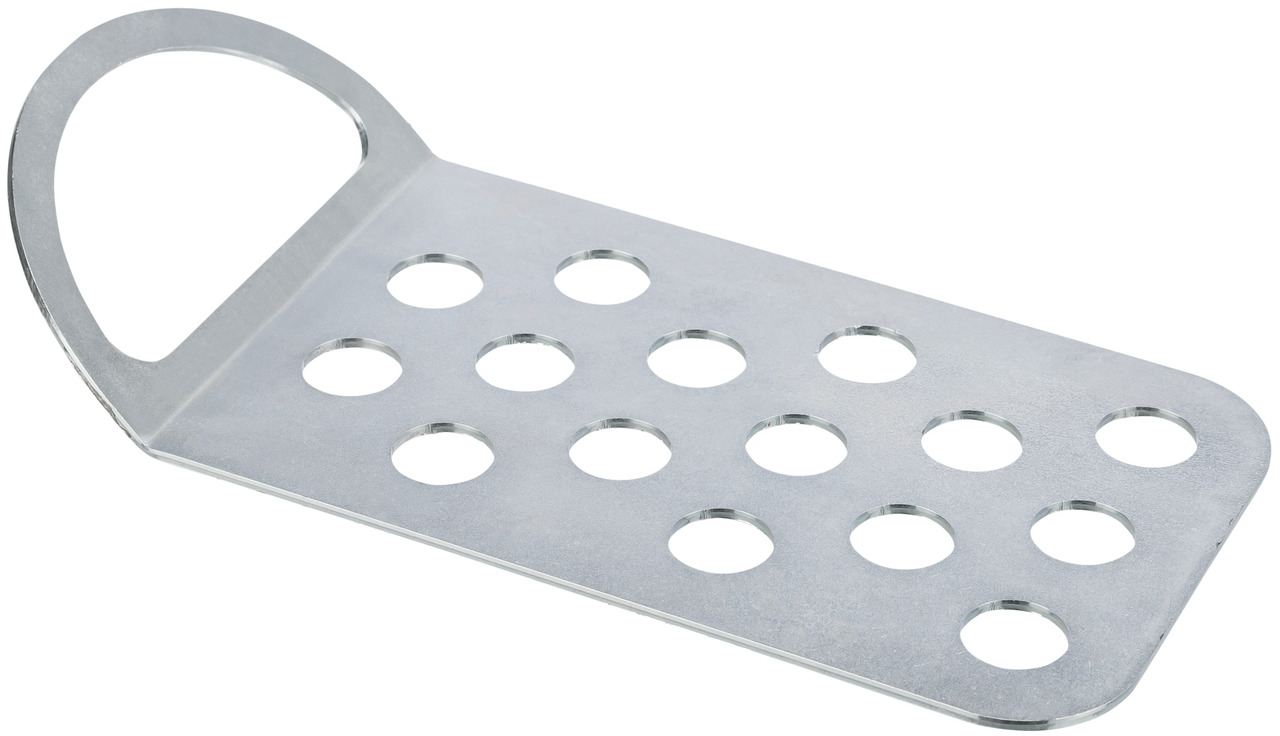 Metallschaber von TRIXIE, ideal für die Fellpflege von Hunden und Katzen. Das Produkt besteht aus robustem Metall mit einer ergonomischen Grifföffnung. Es ist speziell für die Entfernung von Unterwolle und losen Haaren konzipiert. Perfekt für Tierhalter, 