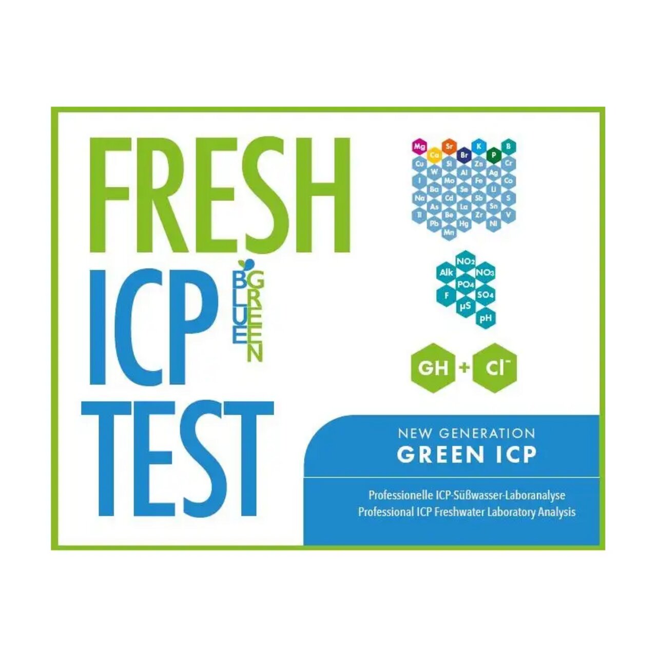 Frischeanalyse-Set "FRESH ICP TEST" von Fauna Marin für Aquarien-Süßwasser, professionelle ICP-Laboranalyse.