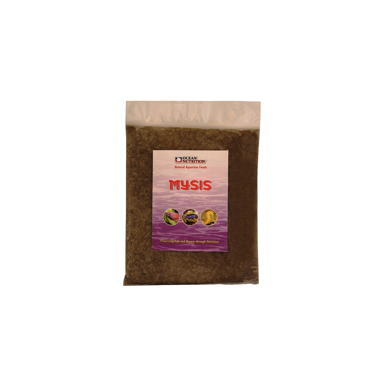 Ocean Nutrition Mysis: Natürl. Fischfutter f. Aquarienfische, gefr. Mysis-Garnelen, nährstoffreich, fördert Gesundheit & Farben, 227 g.