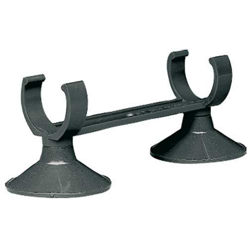 HOBBY Halter mit Saugnäpfen, Zubehör für Aquarien, robustes Kunststoff, 2 starke Saugnäpfe, für Schläuche/Kabel, sichere Befestigung.