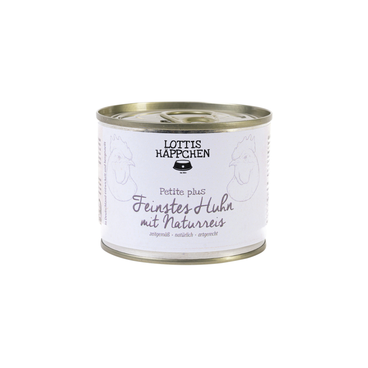 Lottis Häppchen Petite plus Feinstes Huhn mit Naturreis, für Hunde, 200g, zeitgemäß, natürlich, artgerecht.