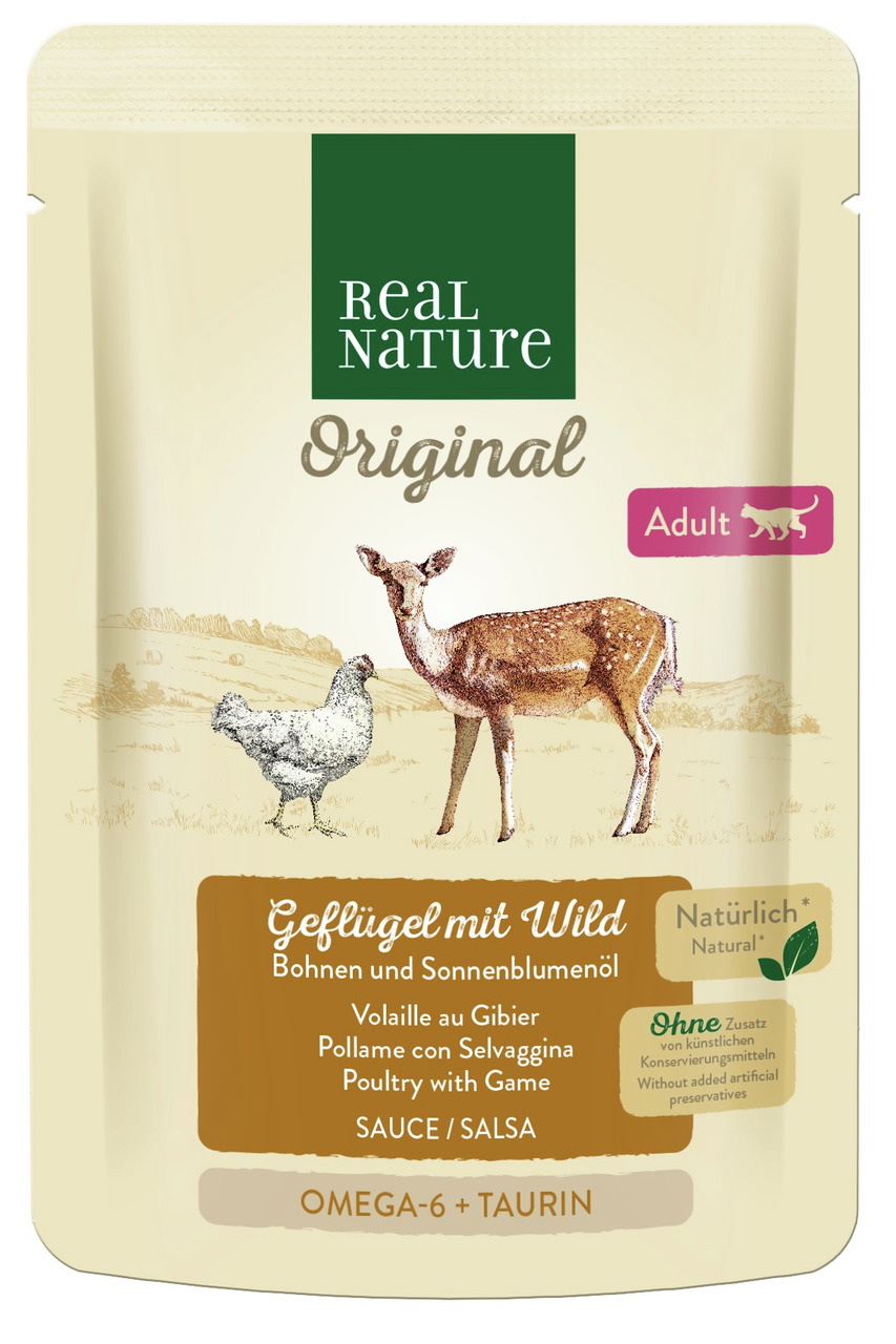 REAL NATURE Adult Sauce Wild und Geflügel 85 g