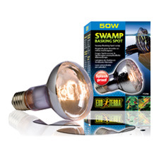Exo Terra Swamp Basking Spot Lampe 50W, spritzwassergeschützt, für Reptilien & Amphibien, ideal für feuchte Terrarien.
