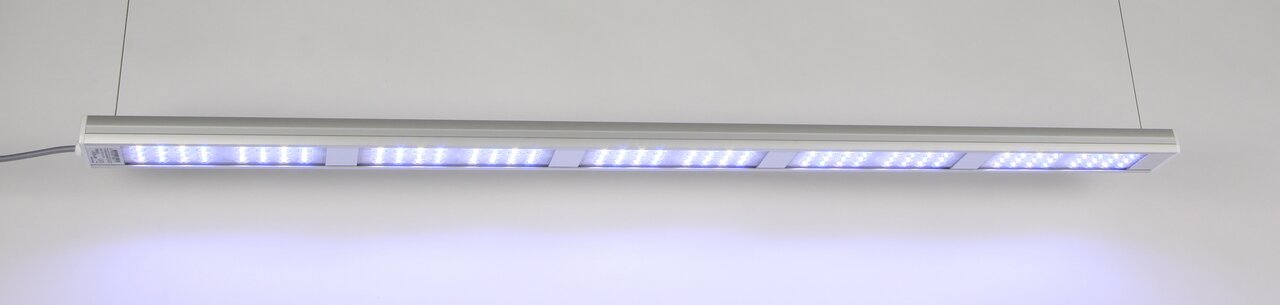 aquaLEDs LED-Aquarienleuchte 7111302783447, für Aquarien, kühles weiß-blaues Licht, gleichmäßige Beleuchtung, mehrere LED-Panels.