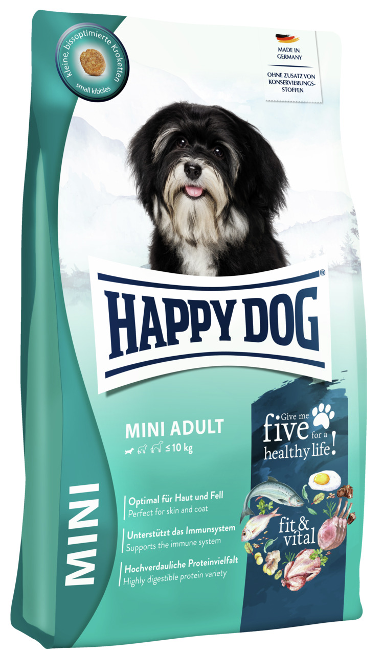 HAPPY DOG Mini Adult, Hundefutter für kl. Rassen (