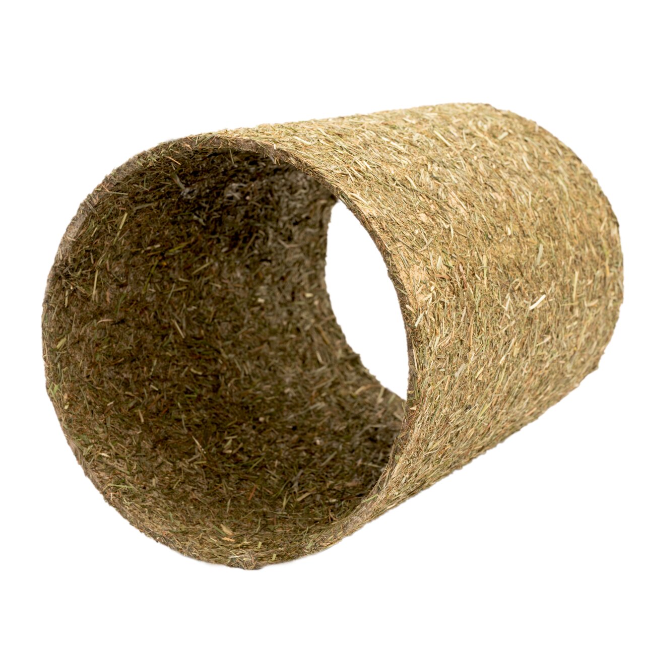Lottis Freunde Spiel--Knabbertunnel, für Kaninchen-Meerschweinchen, aus Heu, Beschäftigung+gesunde Ernährung, natürl. Material.