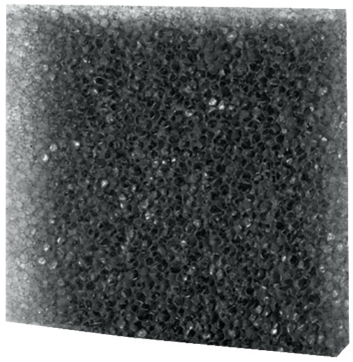 HOBBY Filterschaum grob 50 x 50 x 5 Centimeter schwarz Aquarienzubehör
