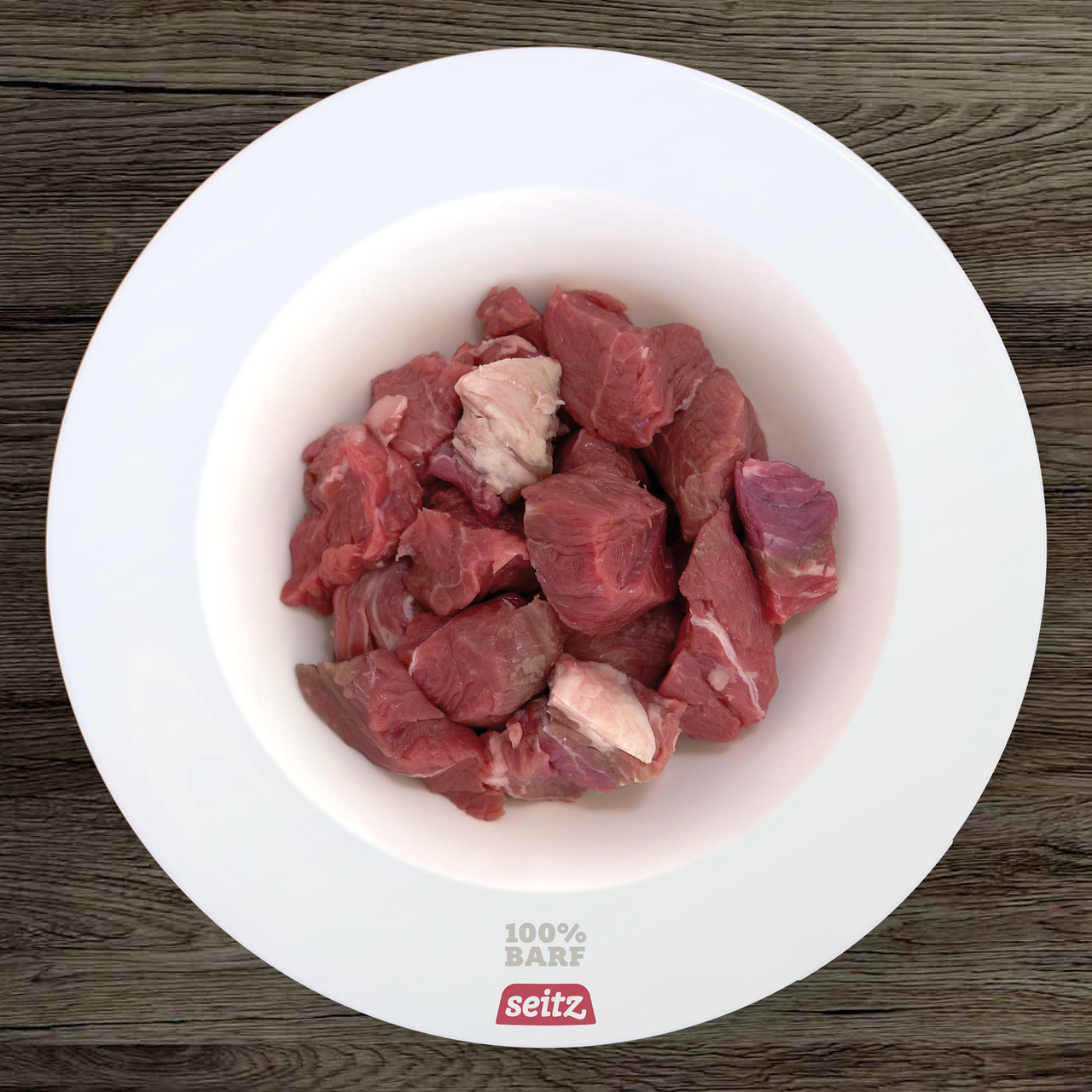 Seitz 100% BARF, ca. 500 g, für Hunde, frisches, naturbelassenes Fleisch ohne Zusätze, ideal für BARF-Ernährung.