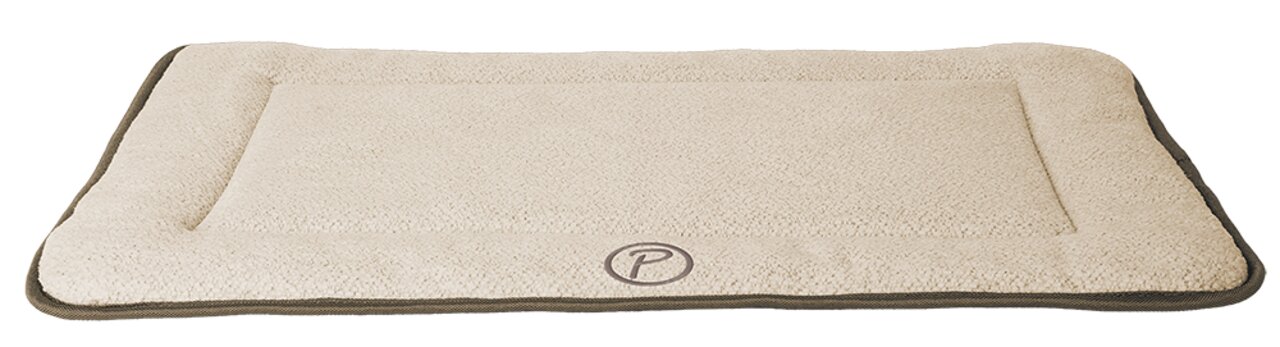Hundebett Petlando "Relax", für alle Hunde, beige Plüsch, gelenkschonend, pflegeleicht, langlebig, hoher Komfort, Innenbereich.