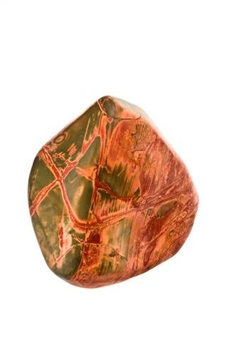 Aquadeco Edelstein, dekorativ, für Aquarien-Terrarien, Maserung in Rot-Grün, natürliche Eleganz, ideal für ästhetische Tierumgebungen.