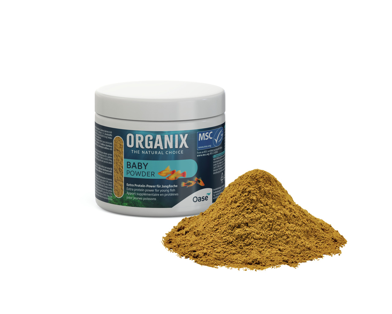 Oase ORGANIX Baby Powder 175 Mililiter Fischfutter