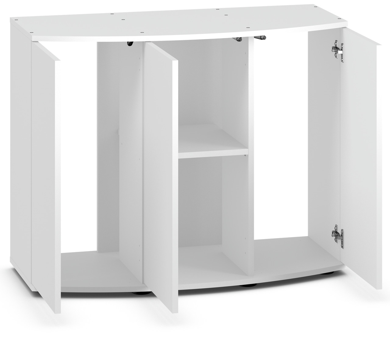 JUWEL Unterschrank SBX Rio 180 Weiß, für Aquarien, 4 Türen, mittleres Regal, Stauraum, abgerundete Front, stabil, ideal für Zubehör.