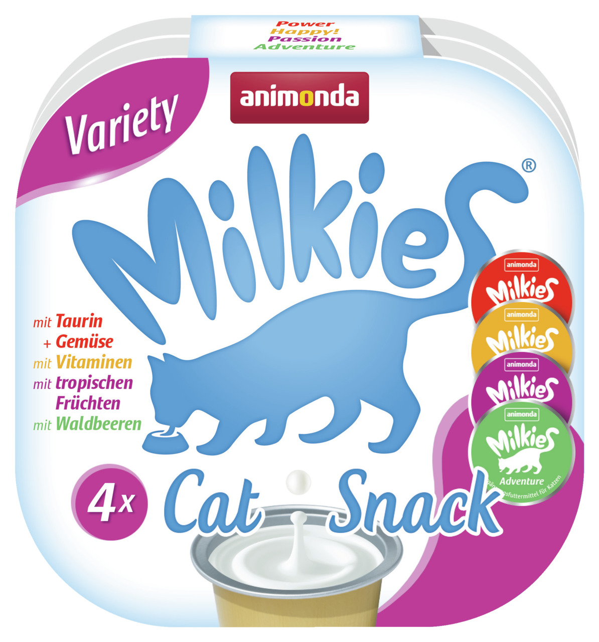 animonda Milkies Kapseln Variety 4 x 15 g Multipack Katzensnack