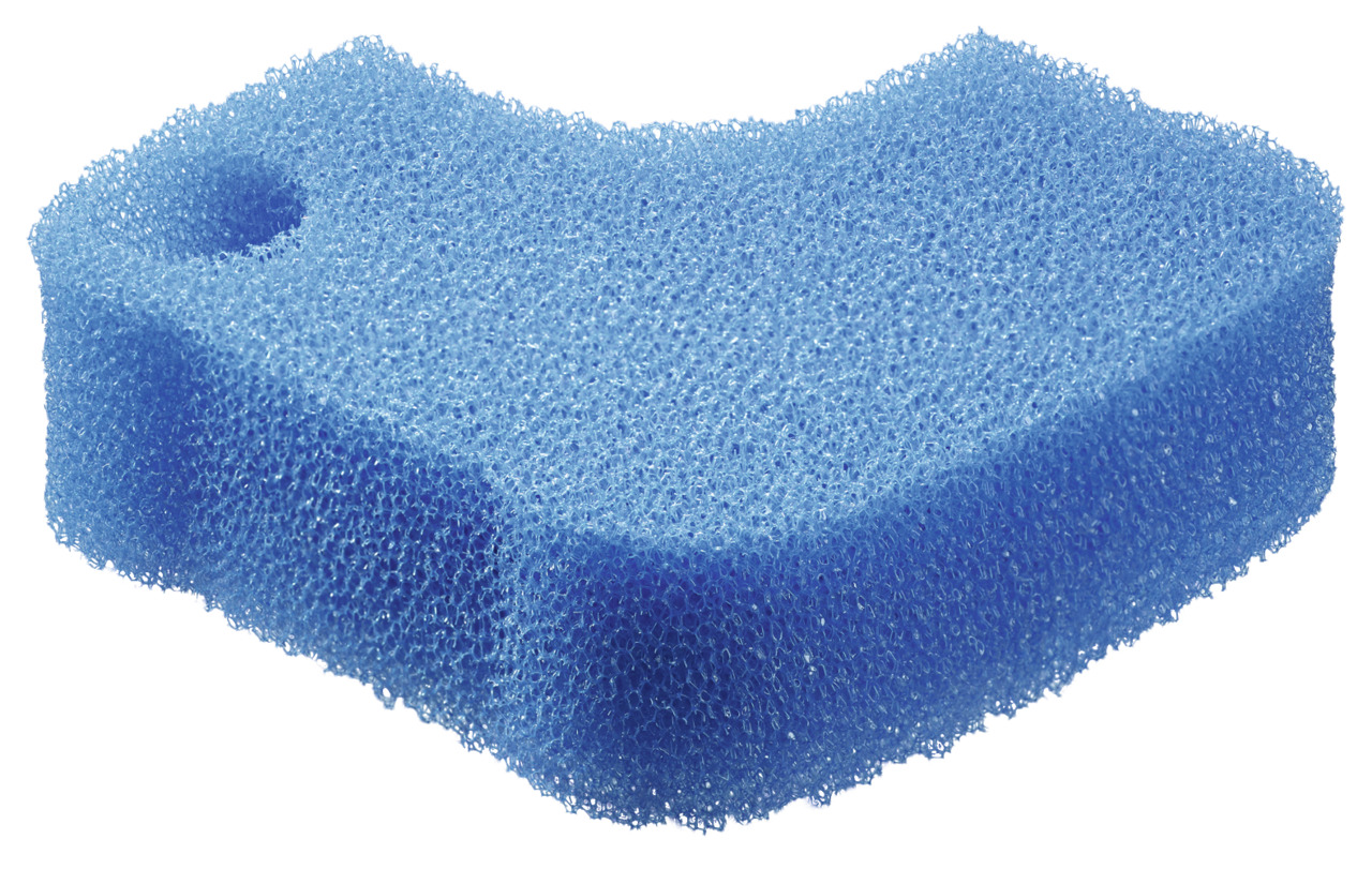 Oase Filterschaumwürfel, für Teich--Aquarienwasser, porös, rechteckig, mit Eck-Aussparung, ideal für Teichbesitzer.