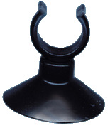 EHEIM Saugnapf m. Halteclip, f. Aquarienzubehör, schwarz, robust, langlebig, zur Befestigung v. Schläuchen/Kabeln an Aquarienscheiben.