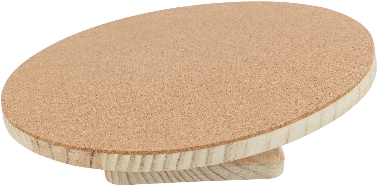 TRIXIE-Balancebrett, Holz, Korkoberfläche, für Kleintiere (Hamster-Mäuse), fördert Beweglichkeit & Gleichgewicht, ideal für aktive Tiere.