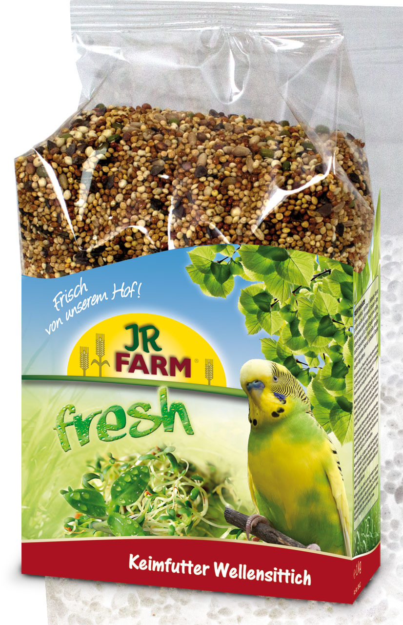 Sparpaket 2 x 1 kg JR Farm fresh Keimfutter Wellensittich & Kanarien Vogel Ergänzungsfutter