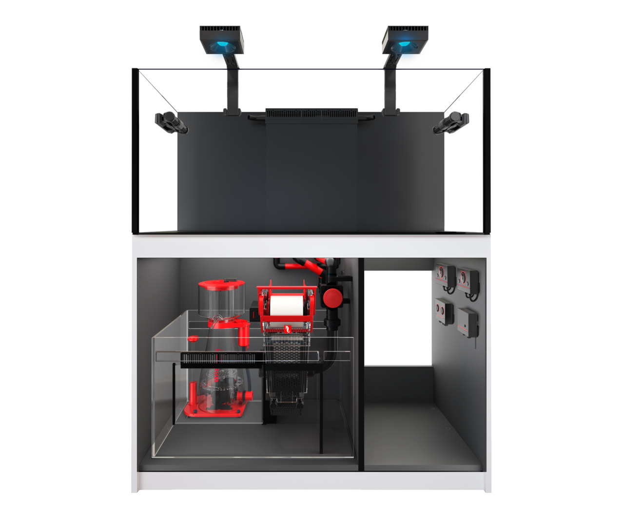 Red Sea ReefMat, modernes Aquarium-System f. Meerwasseraquarien, inkl. Filtersystem, Abschäumer u. Technik, ideal f. Aquaristik-Fans.