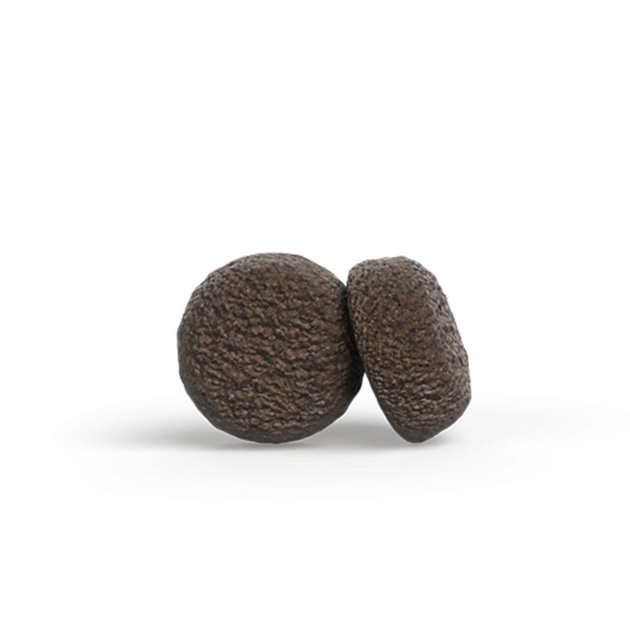 Runde, braune Kroketten von Josera, geeignet für Hunde, unverwechselbar knusprig und schmackhaft