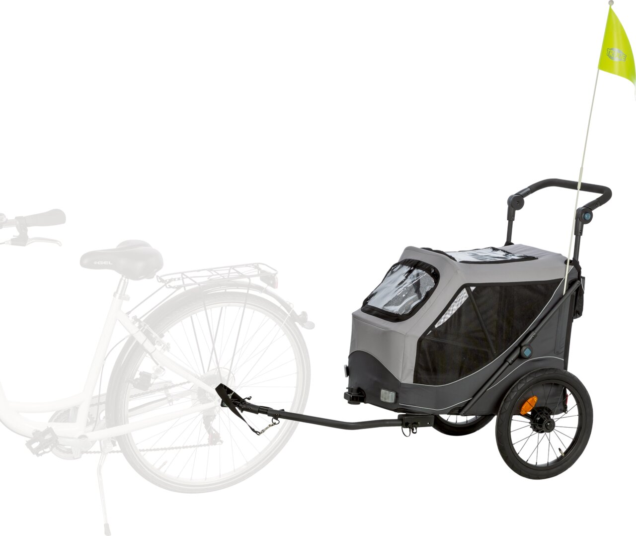 TRIXIE Fahrrad-Anhänger faltbar S 58x93x74cm Bild 7