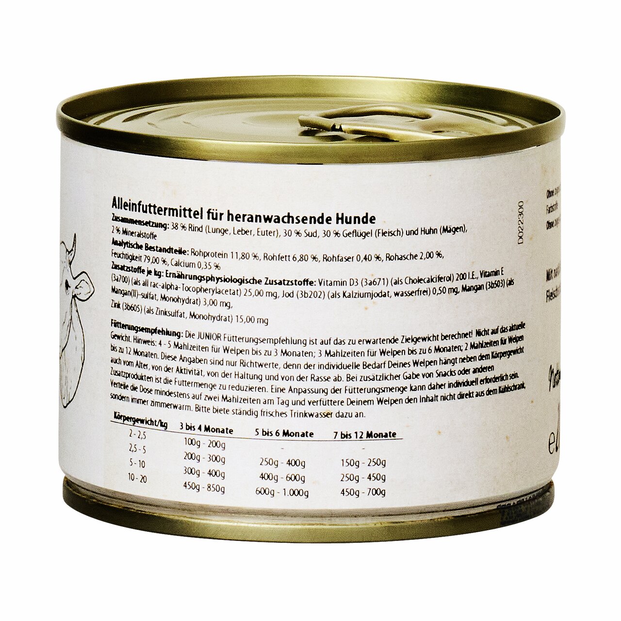 Lottis Häppchen Hundefutter, heranwachsende Hunde, Rind & Geflügel, 400 g, Alleinfutter mit Vit. D3, Vit. E & Zink.