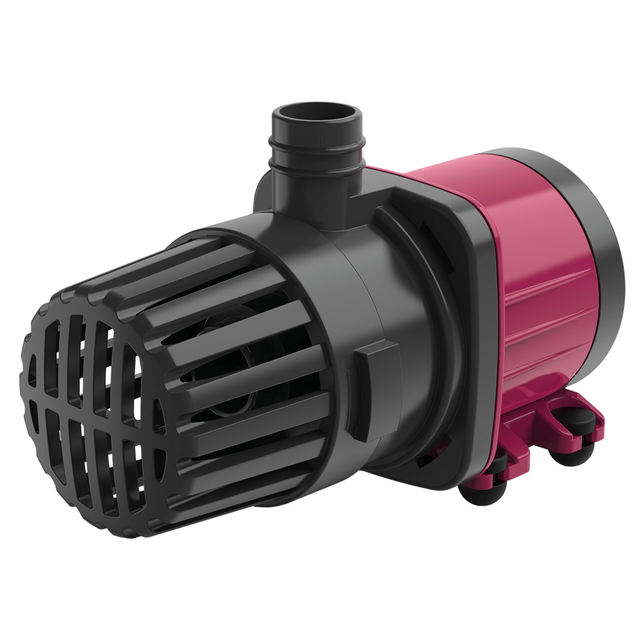 Aqua Medic DC Runner 1.2, Förderpumpe für Süß--Meerwasseraquarien, kompakt, energieeffizient, Schwarz-Rot, robustes Kunststoffgehäuse.